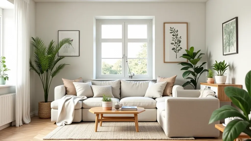 Rental apartment interior transformed with removable wallpaper, temporary solutions and flexible décor elements