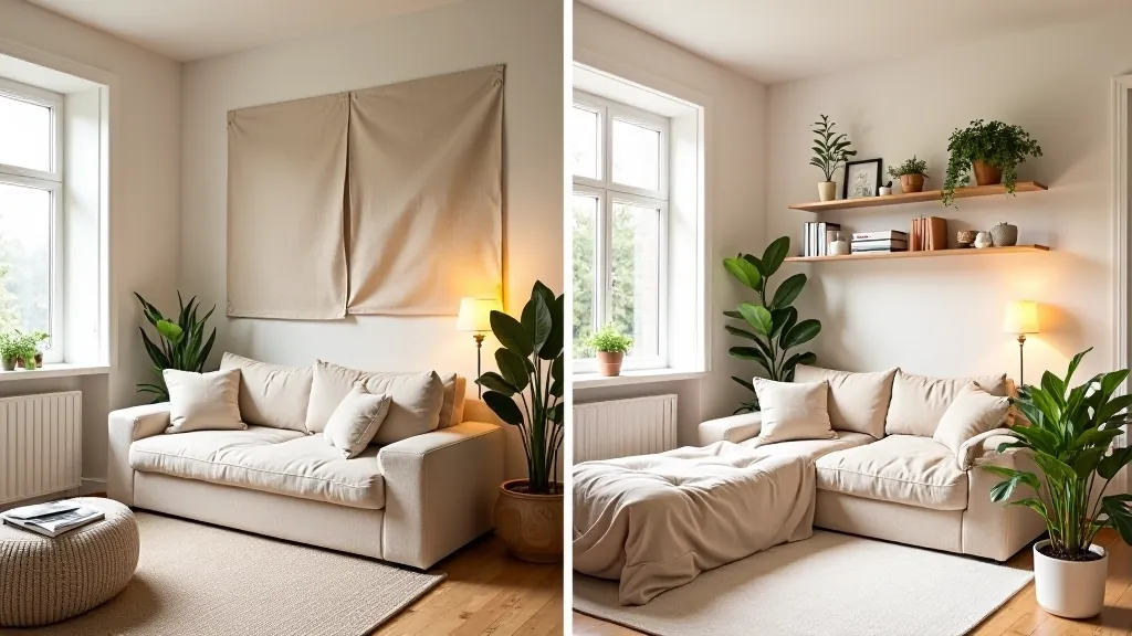 Rental apartment transformation with removable solutions